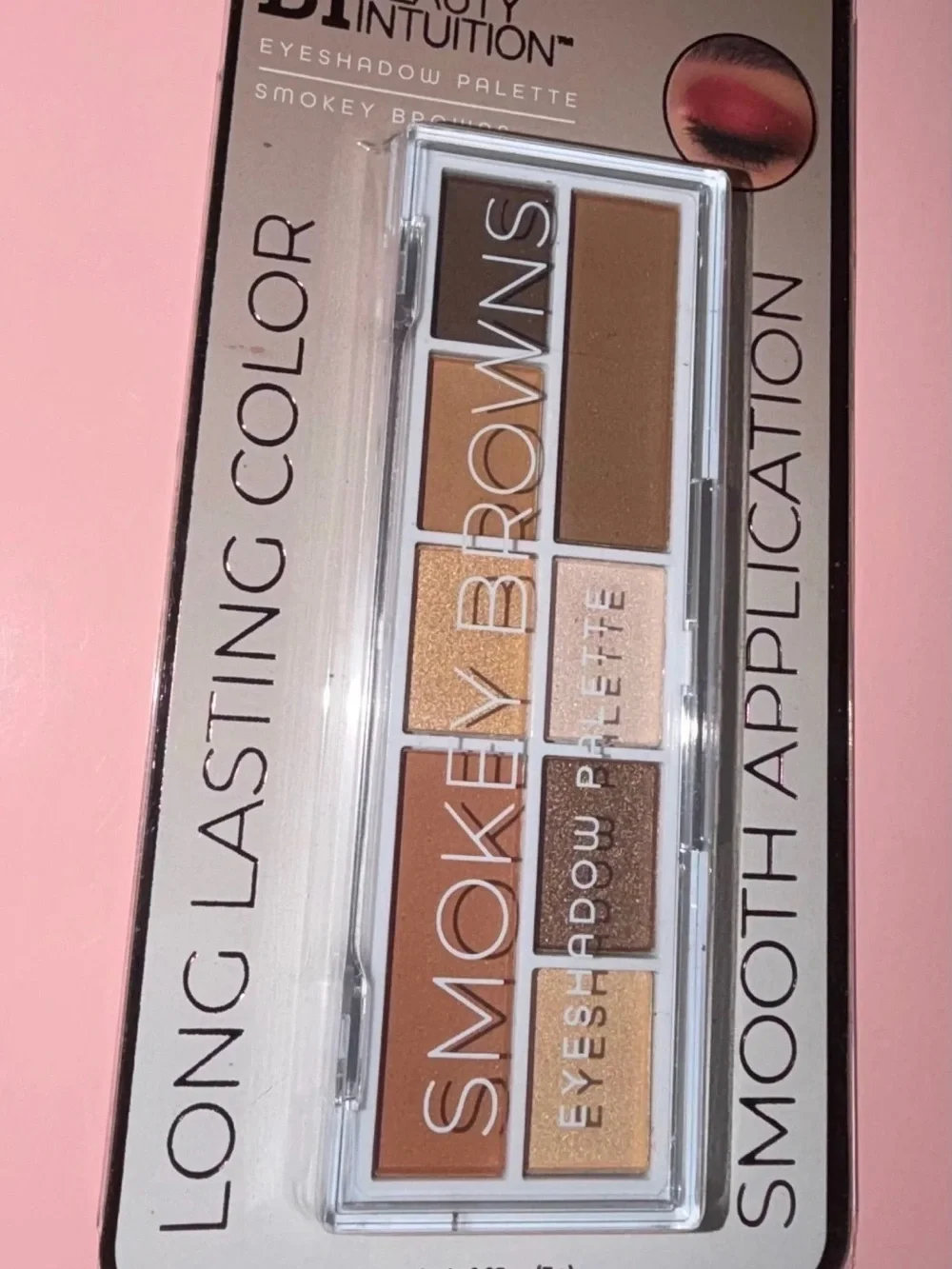 Smokey brown eyeshadow pallet